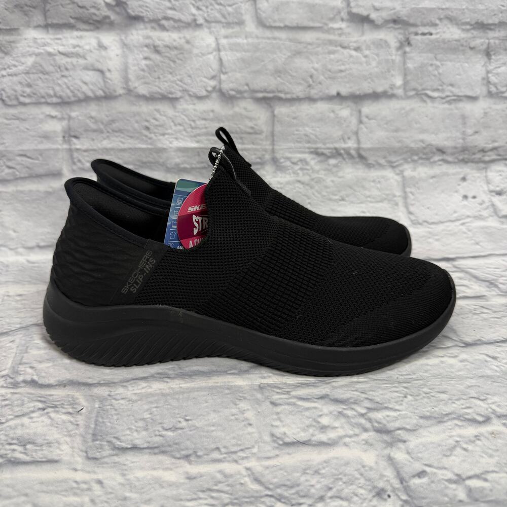 Skechers Women's Slip-Ins Ultra Flex 3.0 Cozy Streak Black Size 10 New 149708